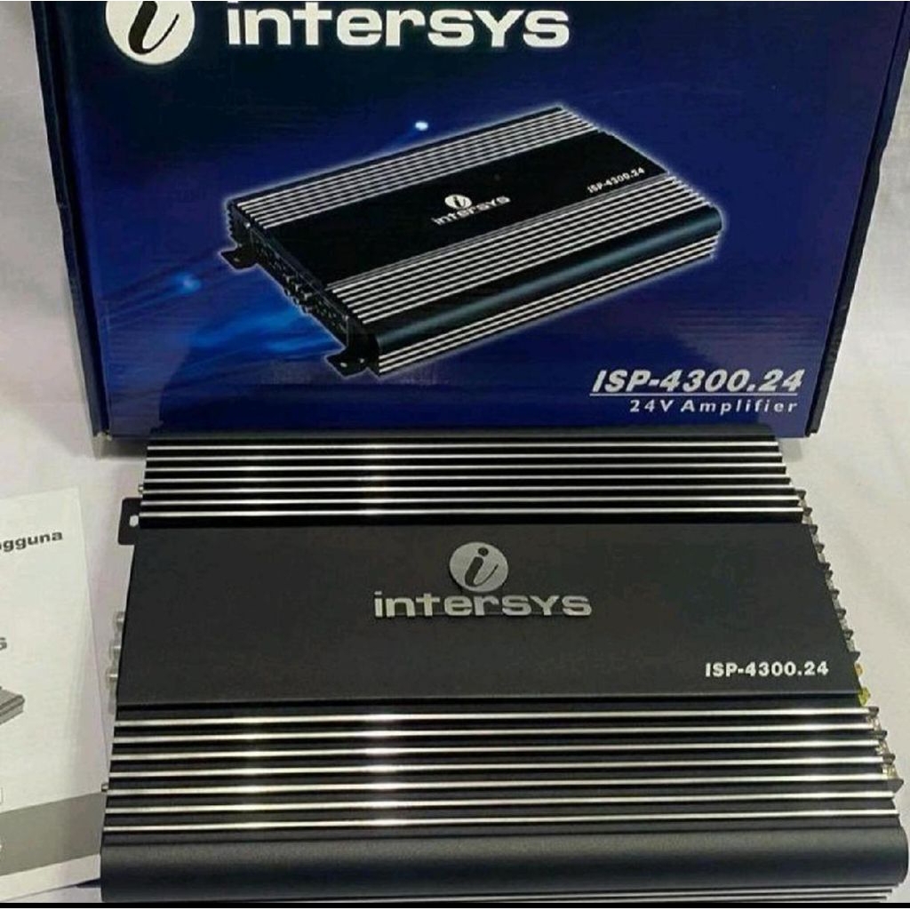 Power amplifier intersys 4 Chanel 24volt ISP-4300.24volt power 24volt 4channel- yaafi car audio