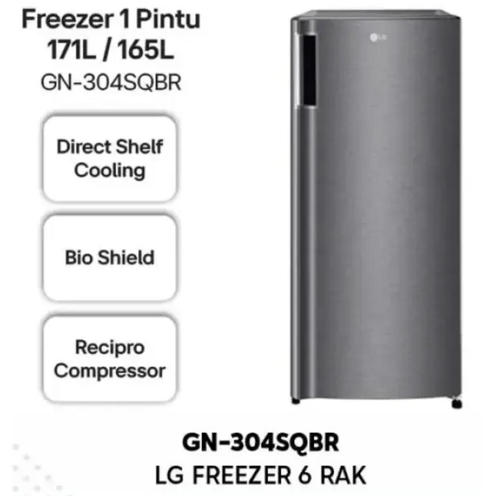 Freezer LG 6 rak 304SQBR Freezer es batu LG gn-304sqbr garansi resmi