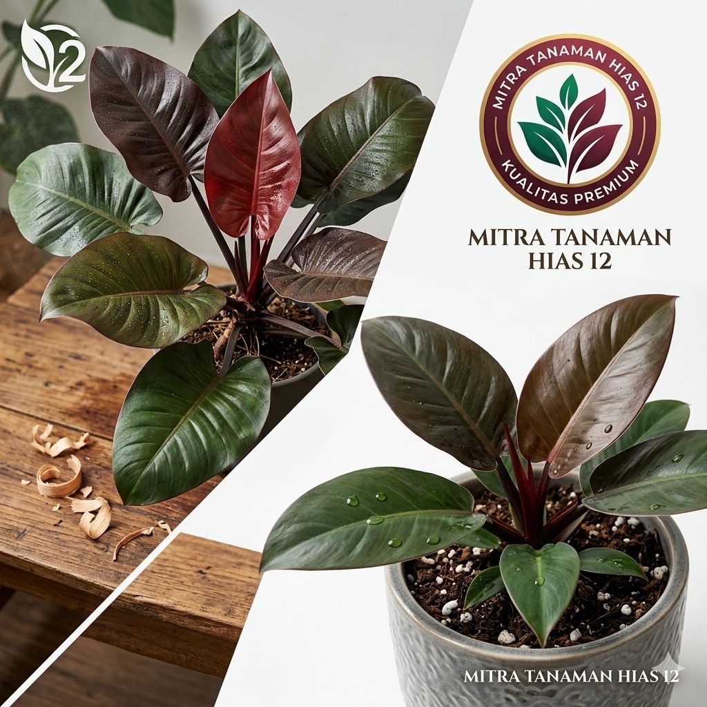 Tananaman hias philodendron black cardinal  philo black cardinal asli tanaman hias indoor