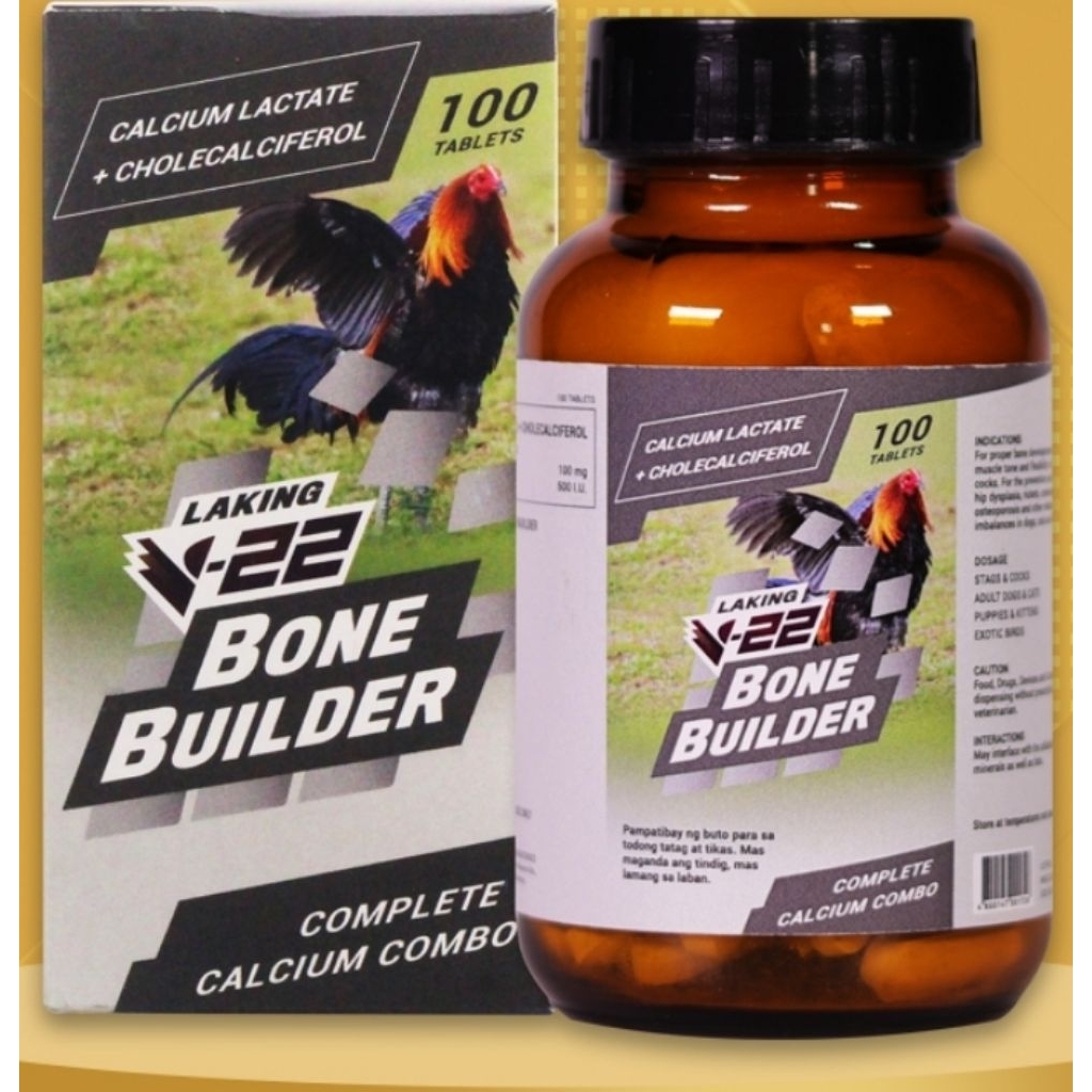 V-22 bone builder calcium lactate ayam kelincahan dan kekuatan tulang