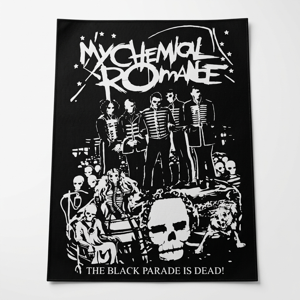 BACKPATCH SABLON MCR, EMBLEM SABLON 40CM X 30CM, PATCH BAND, EMBLEM BAND, PATCH PUNK, EMBLEM PUNK