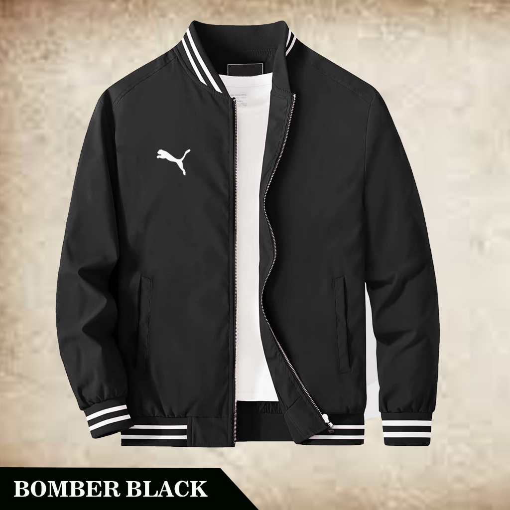 Jaket Baseball Pria Puma Original Jacket Bomber Pria Dewasa Jaket Pria Keren Terbaru / Bisa Custom R
