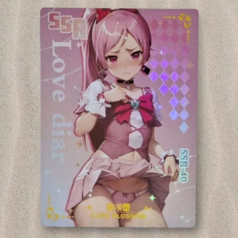Kartu CCG Goddess Heartcatch Precure Cure Blossom SSR 40