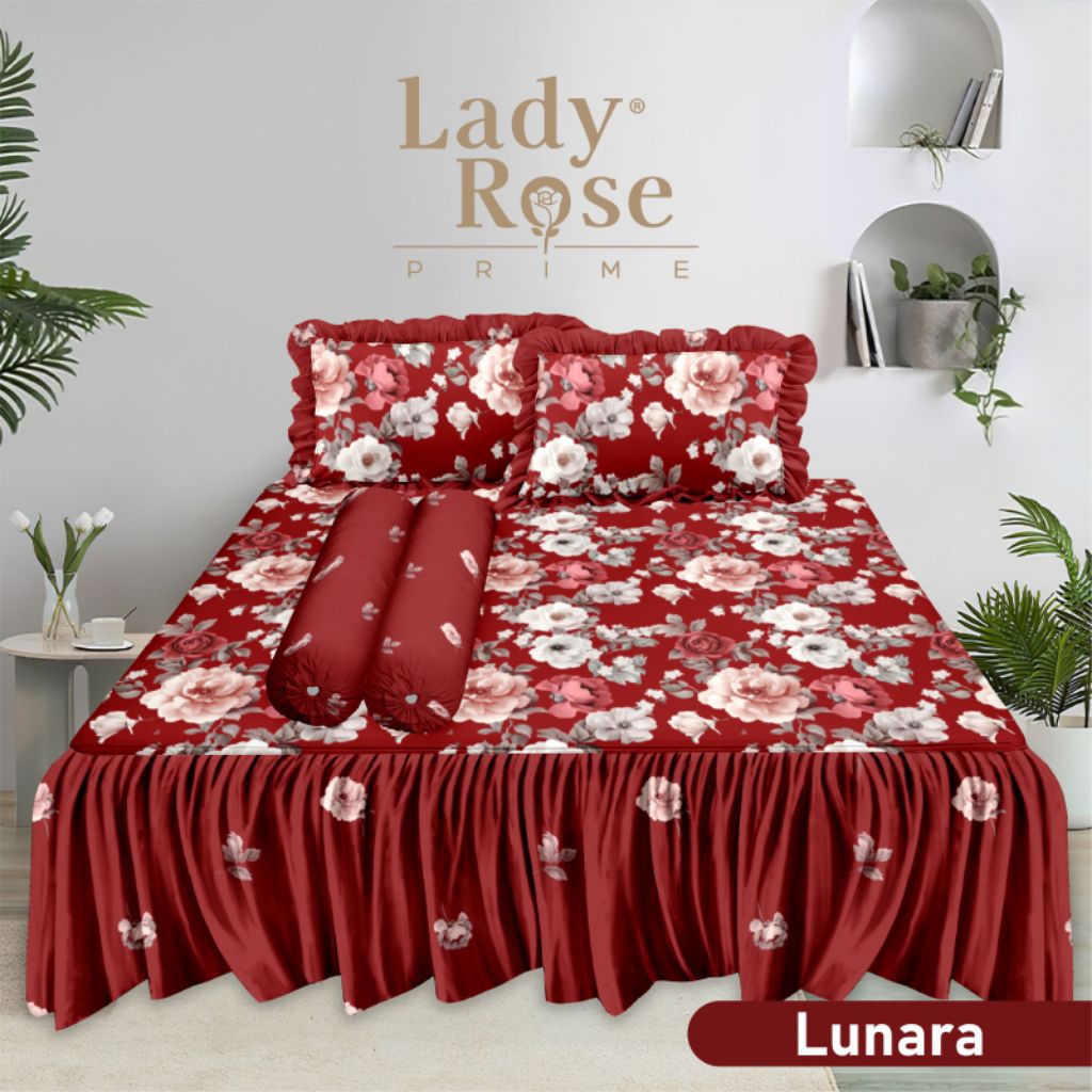 Bedcover Lady Rose prime Rumbai UK 180x200 set sarung bantal guling