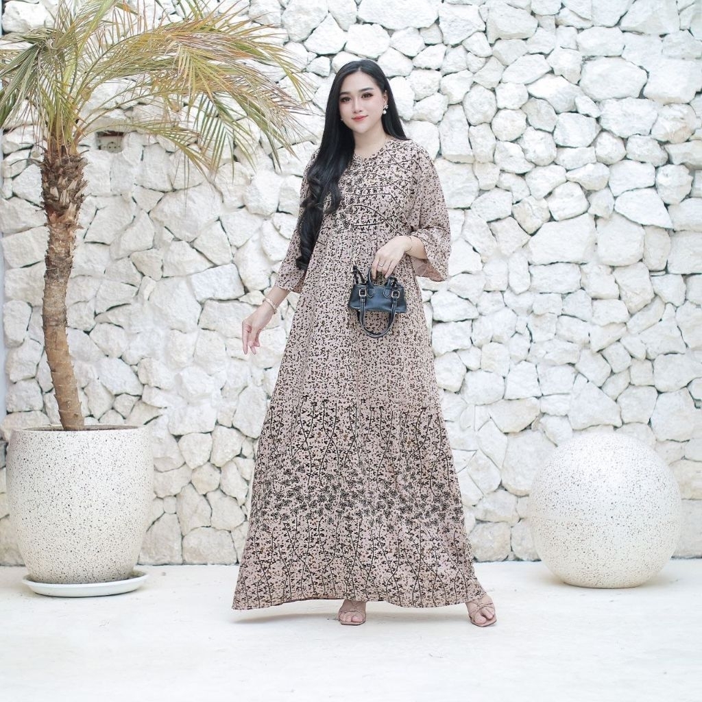 [BISA COD] GAMIS RAYON PREMIUM TERBARU / GAMIS JUMBO BUSUI FRIENDLY/ HOME DRESS / DRESS KEKINIAN 202