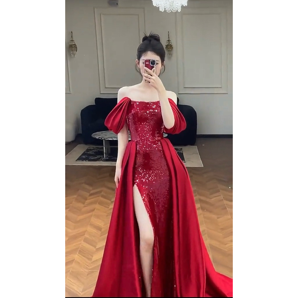 partydress elegant sequin pesta premium dress