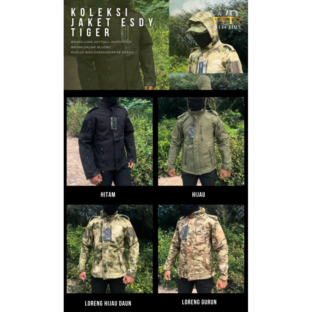 JAKET ESDY TIGER / JAKET TACTICAL