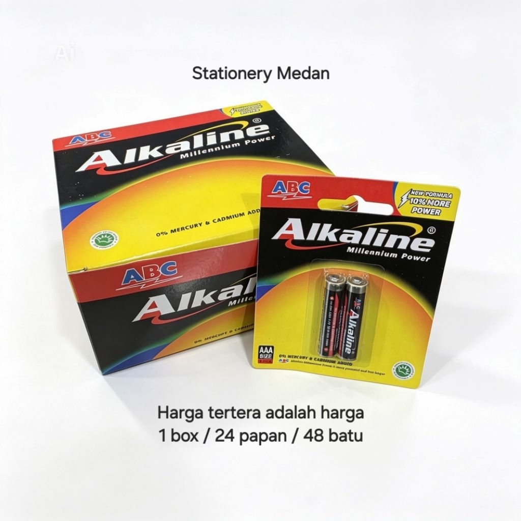 [1 Box 24 Papan] Batre / Baterai Alkaline ABC AAA
