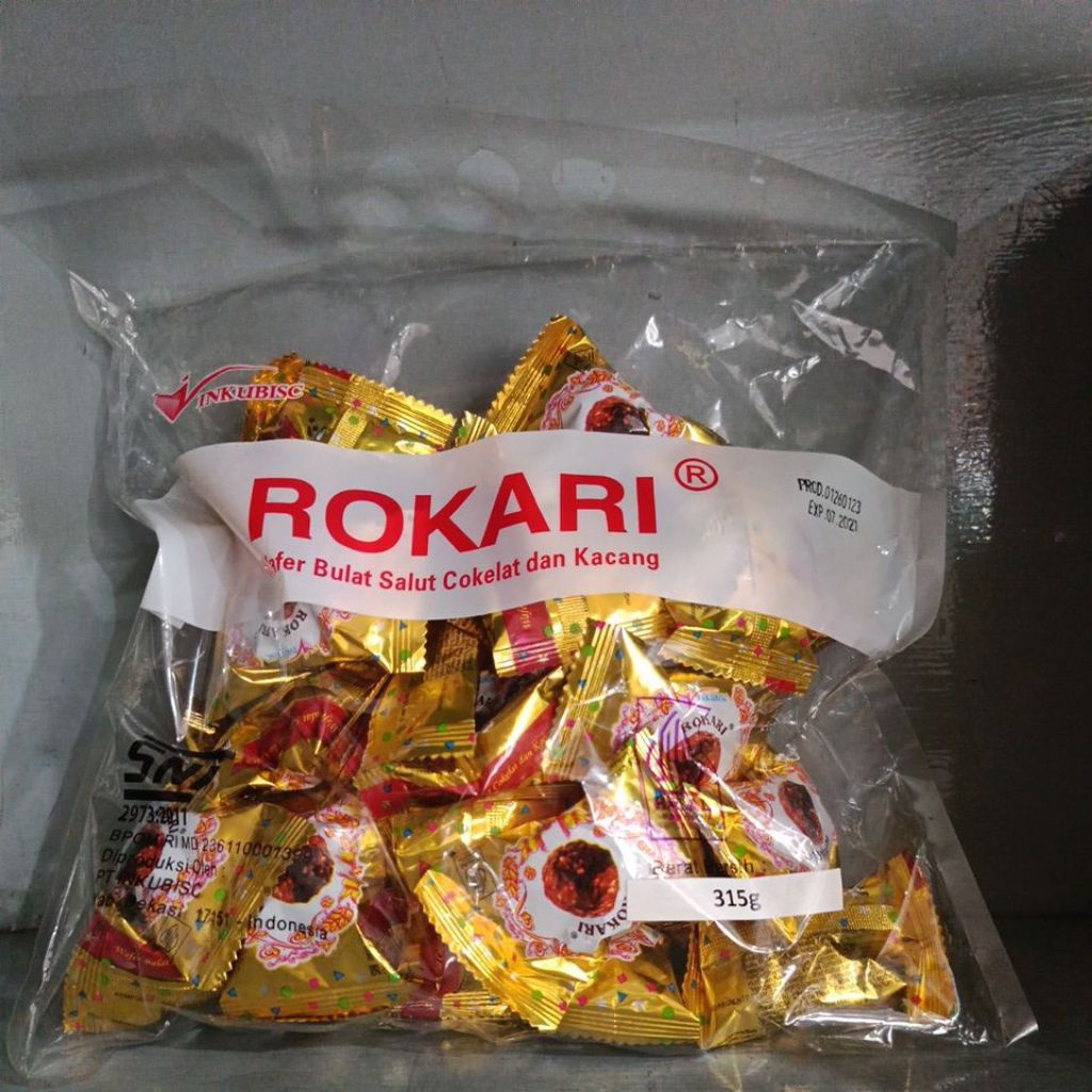 Inkubis - Rokari Wafer Coklat Ball Isi 315 gram