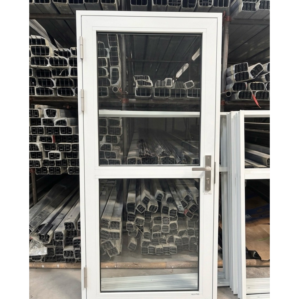CUSTOM DESAIN & UKURAN - Pintu Swing Aluminium Kaca (Aluminium Swing Door)