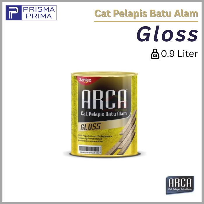 Arca Gloss Kilap Cat Pelapis Batu Alam Stone Coating