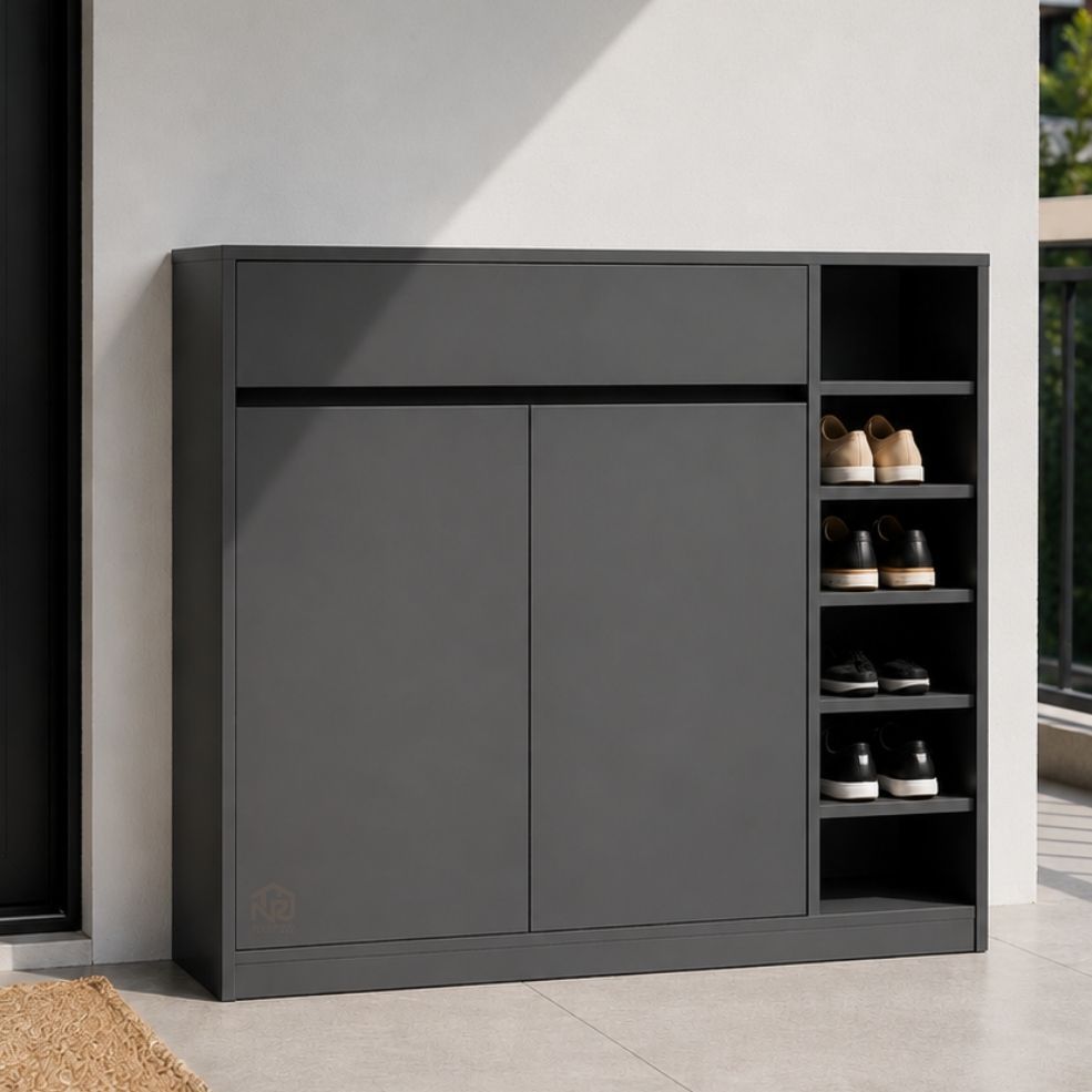Lemari Kabinet Minimalis Drawer Lemari Buffet Rak Sepatu Aesthetic
