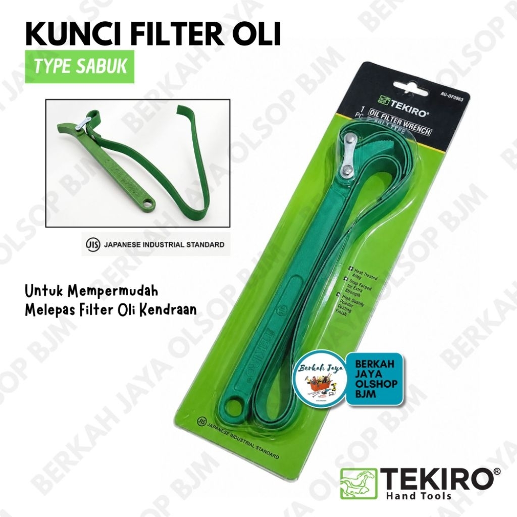 KUNCI FILTER OLI KULIT SABUK TEKIRO 9" | kunci Pembuka Filter Oli model sabuk | Kunci Oli filter kul