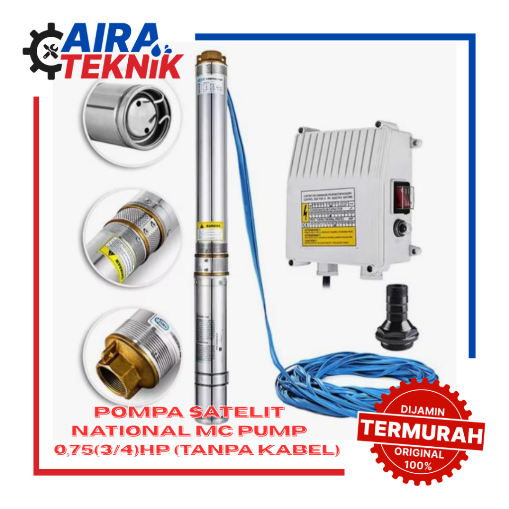 [POMPA SATELIT] MC PUMP 3IN 0,75HP (TANPA KABEL)