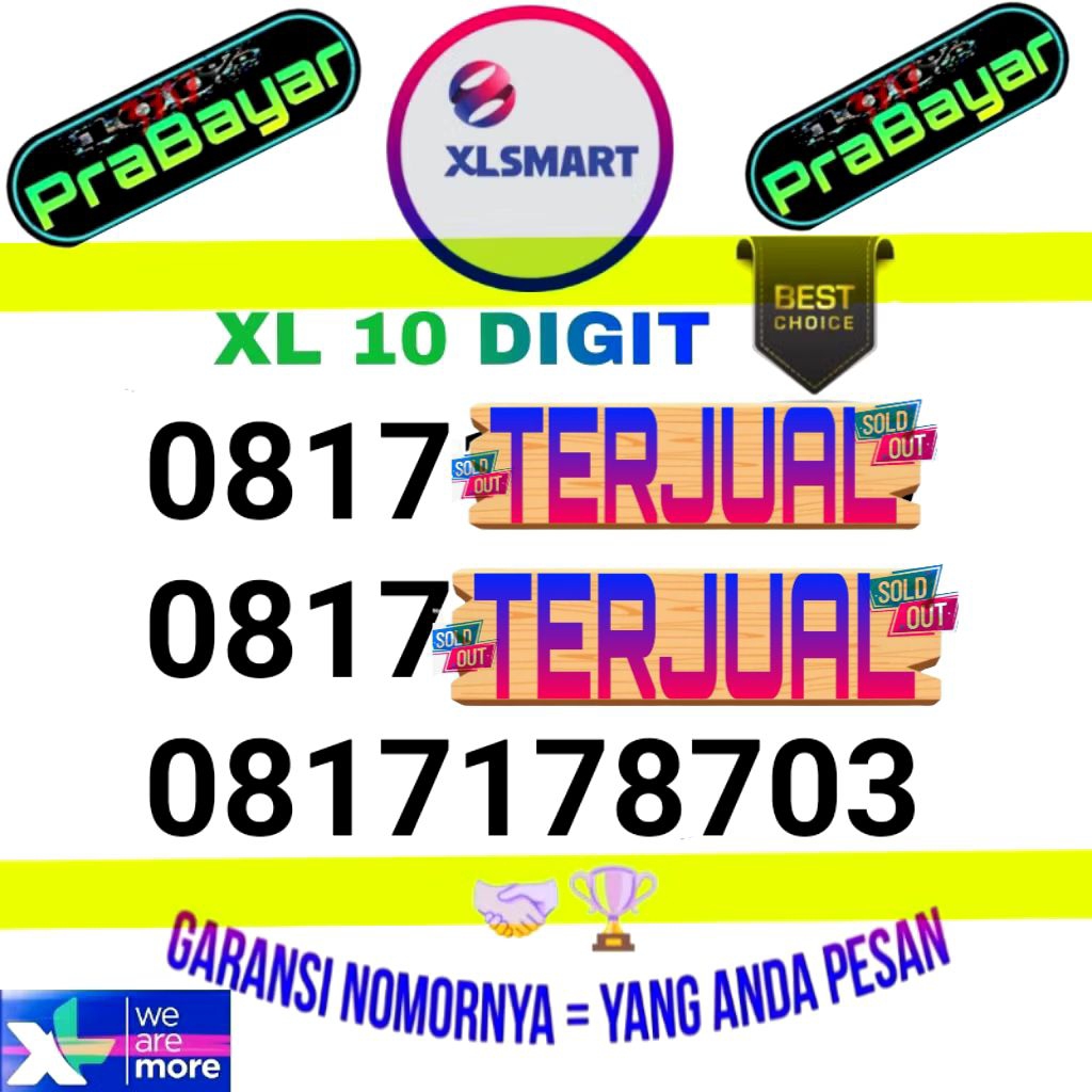 XL 10 DIGIT PRABAYAR SERI PILIHAN