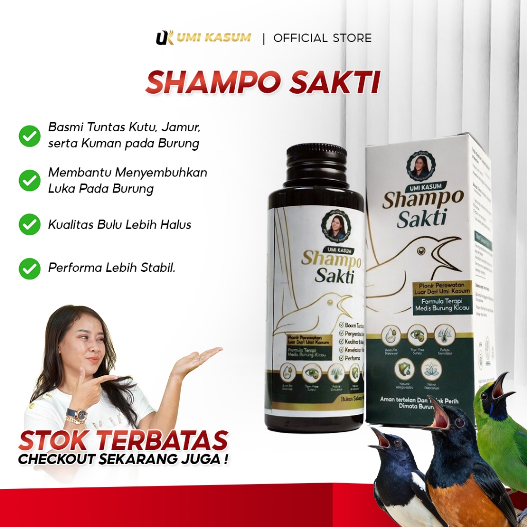 Umi Kasum - Shampo Sakti Burung Kicau Perawatan Kulit dan Bulu | AFF