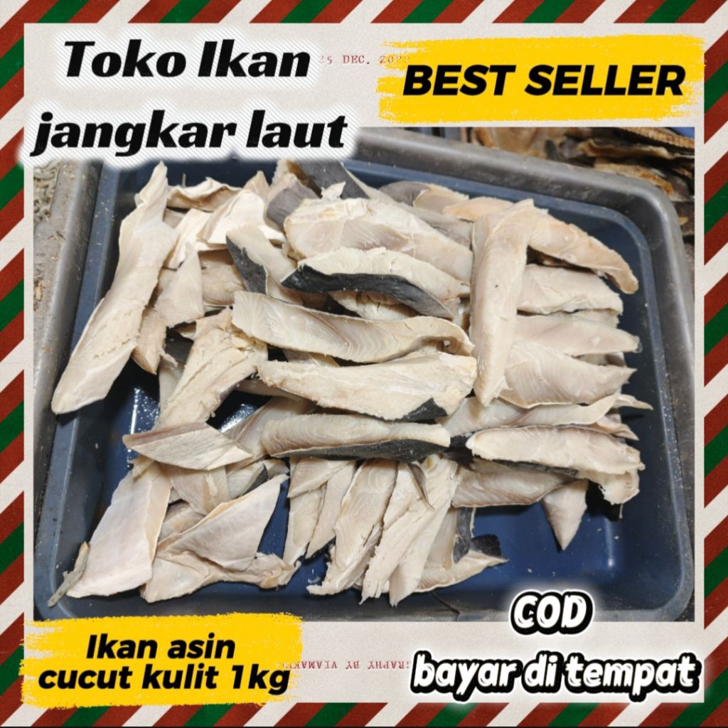 Grosir ikan asin,ikan cucut, cucut kulit, asin cucut, berat 1000gr