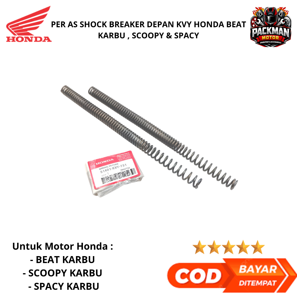 per shock depan beat karbu - per shock beat KVY ori Packman motor