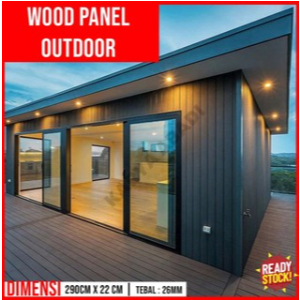 WPC WALLPANEL OUTDOOR / WALL PANEL WPC MOTIF KAYU OUTDOOR