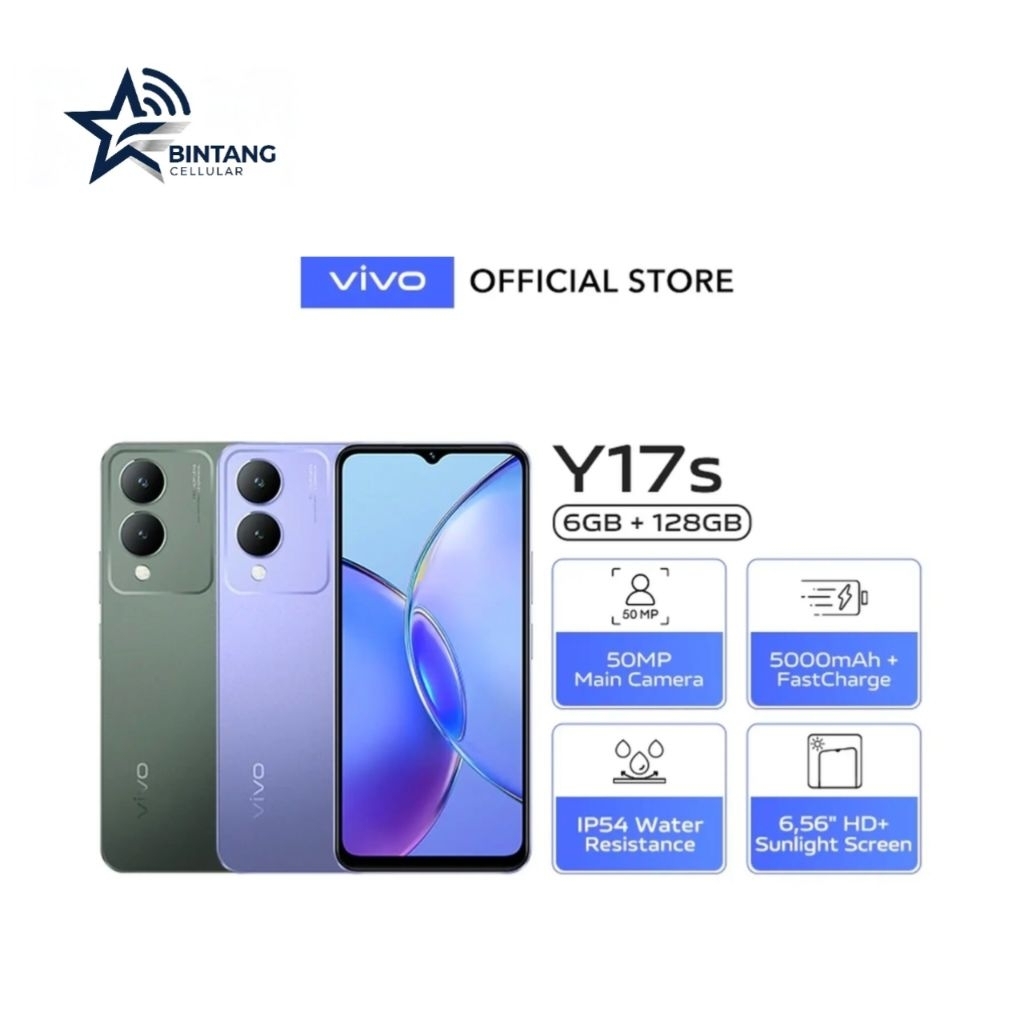 HP VIVO Y22 6/128 GB - VIVO Y22 RAM 6GB INTERNAL128GB GARANSI RESMI
