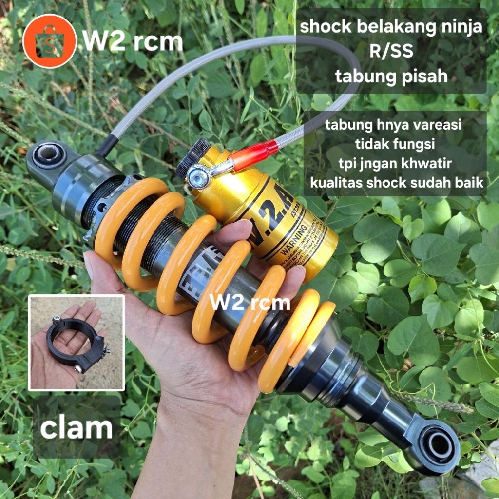 SHOCK BELAKANG TABUNG PISAH NINJA SS DAN R