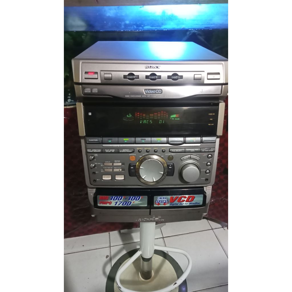 Hifi mini compo MERK SONY model HCD-VX3A