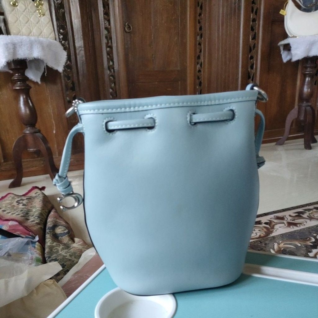 tas slimbag handbag wanita warna biru muda