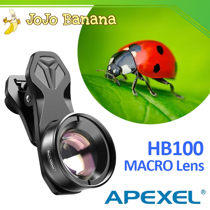 APEXEL HB100mm Macro Lensa Kamera Smartphone Macro Lens HD 100mm - APL-HB100mm
