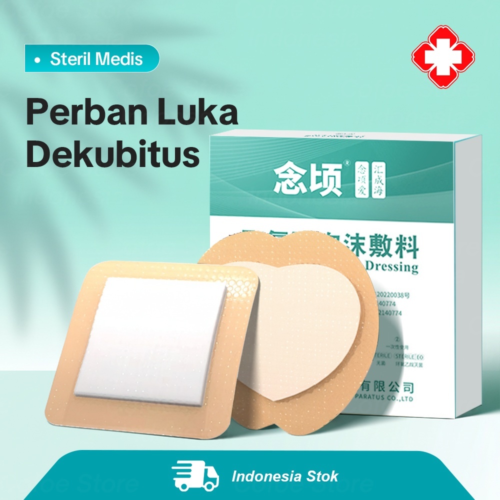 Tahan Air Perban Luka Decubitus Diabetes Sembuh Total Plester Luka Baring Pembalut Luka Allevyn
