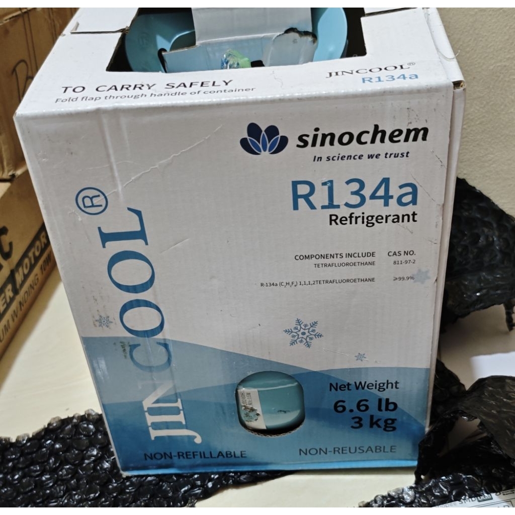 Freon R134a Jincool 3kg - Freon jincool sinochem R134 A - Refrigerant