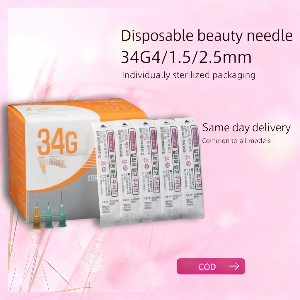 Needle 34G Sungshim Korea needle Skin Booster Nedle Meso Needle Mes-o-aterapi Needle botox Nedle bot