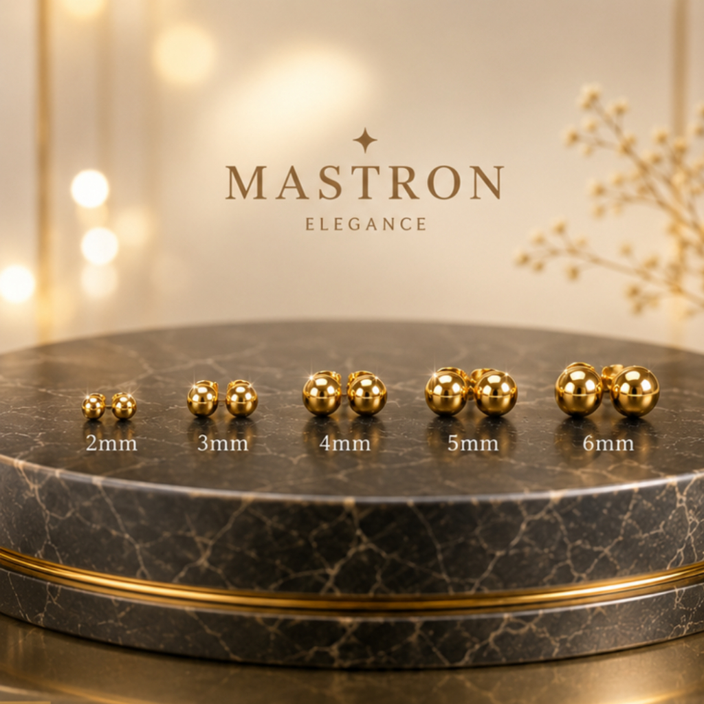 Anting Tusuk Titanium Giwang Gold - Giwang Subang Pentol Titanium