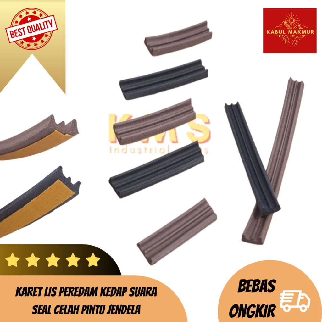 Karet Lis Peredam Kedap Suara Seal Celah Pintu Jendela