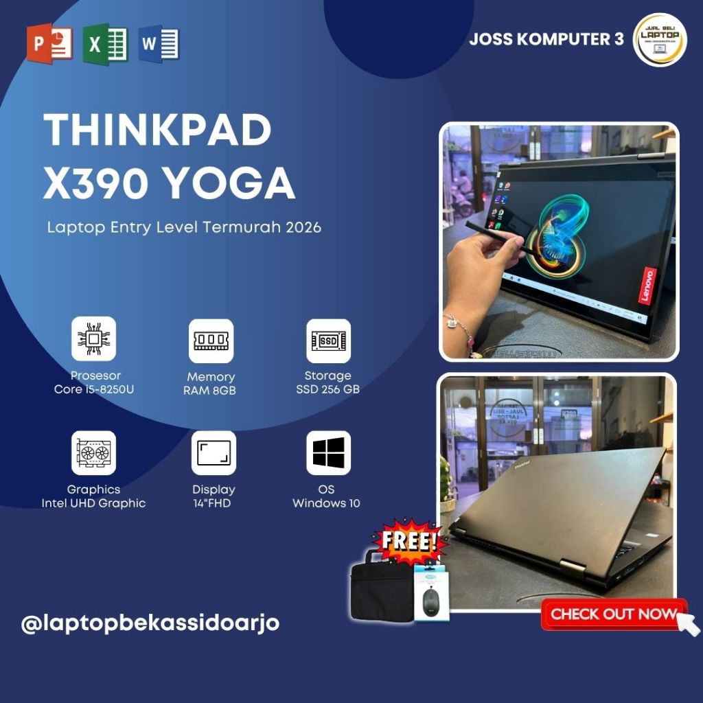 LENOVO THINKPAD X390 YOGA // TOUCHSCREEN FLIP 360