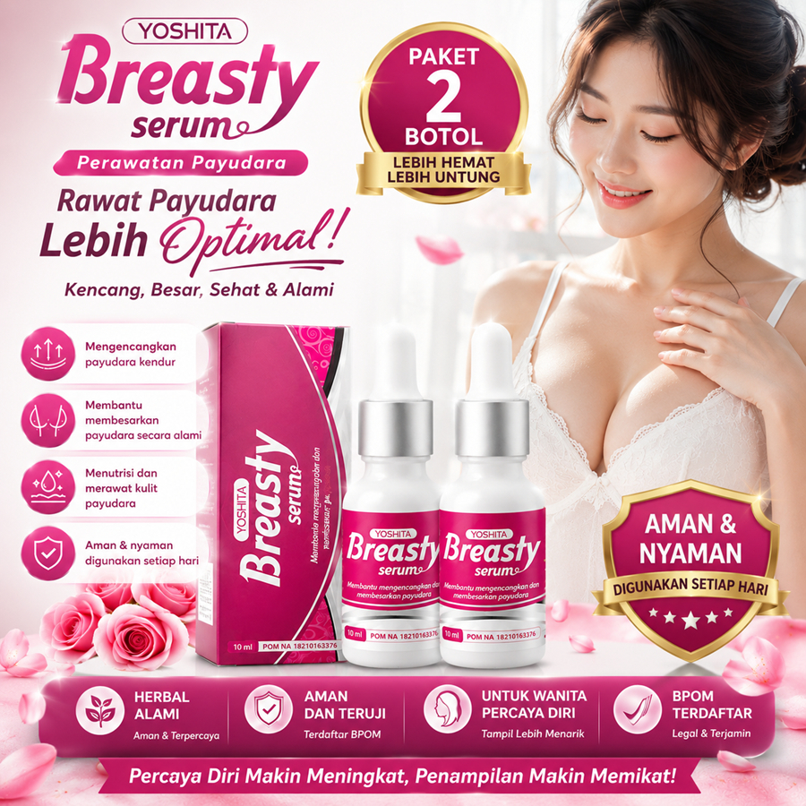 Paket 2 Botol Yoshita Breasty Serum Perawatan Payudara
