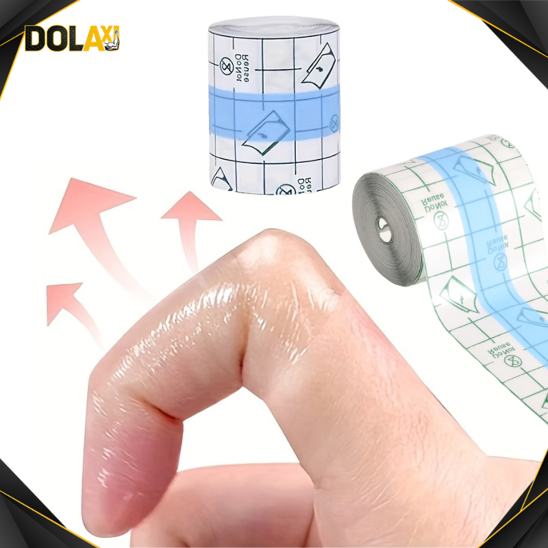 DOLAXI - Perban Luka Transparan PU Roll Anti Air Plester Penutup Luka Medis Sekali Pakai