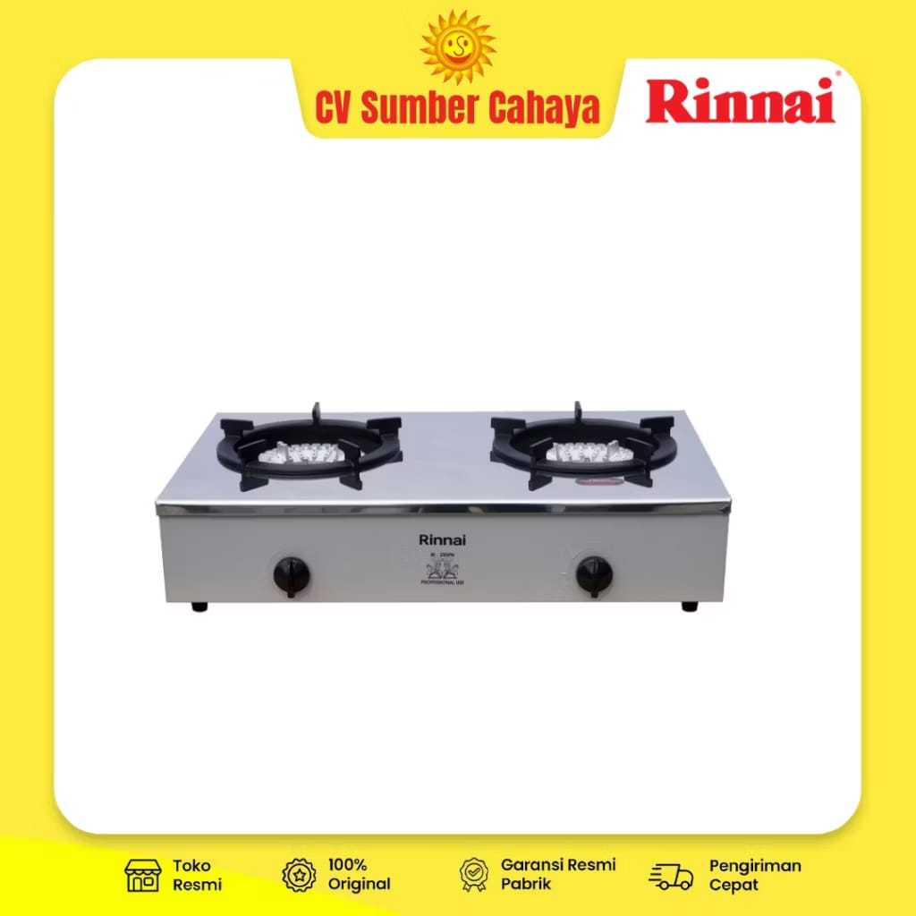 Rinnai Kompor 2 Tungku Komersil RI 2RSP 2 RSP RI2RSP Tungku Cor
