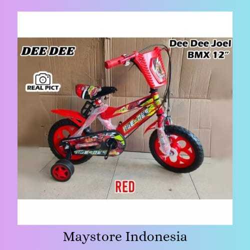 SEPEDA ANAK LAKI BMX 12 DEE DEE JOEL EVA BAN MATI 12 INCH BERGARANSI