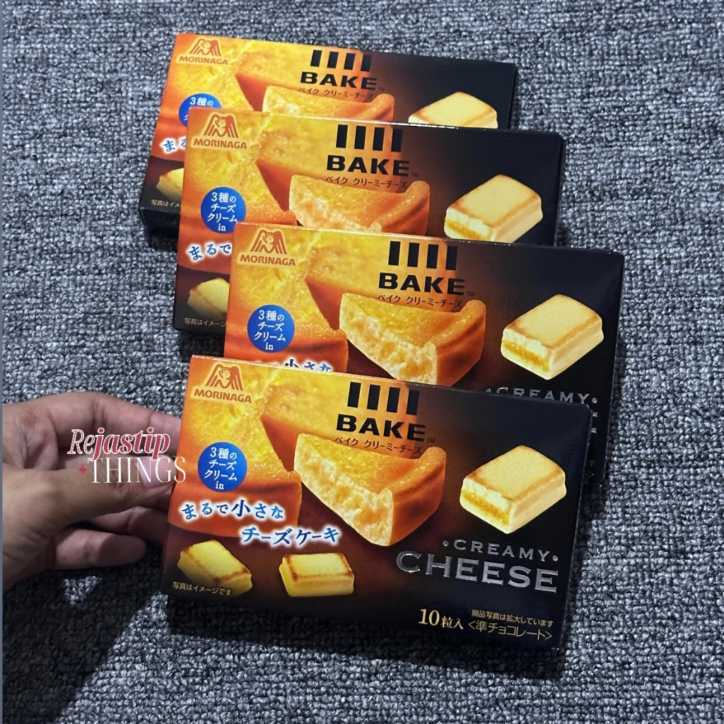 [READY] Morinaga Bake Creamy Cheese isi 10 Original Japan | Snack Keju Melt Jepang