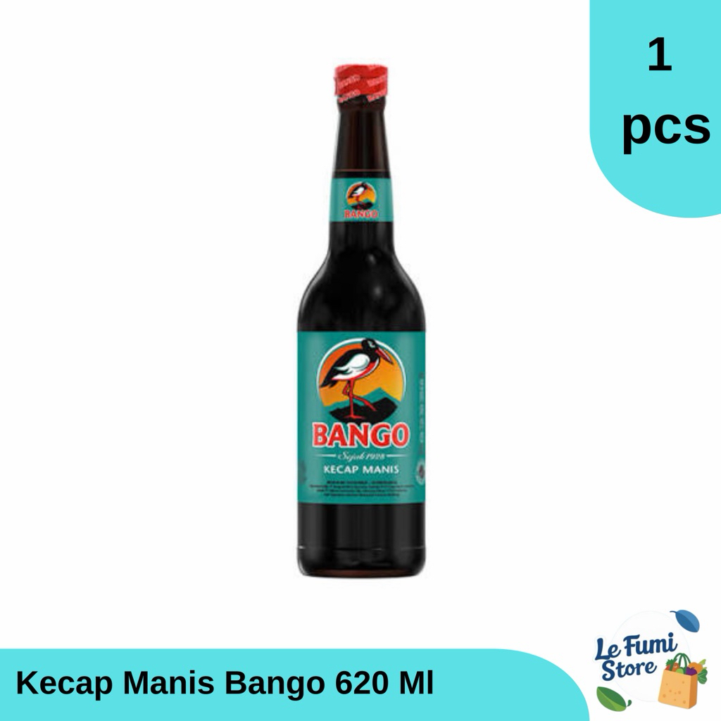 Kecap Manis Bango 620 Ml - Botol Besar Kaca