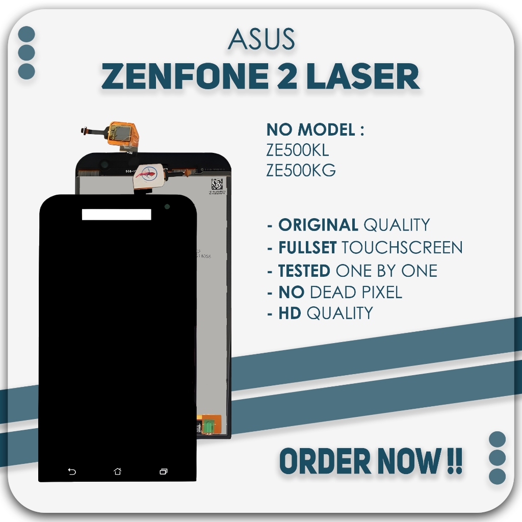 Grosir LCD Asus Zenfone 2 Laser / ZE500KL / ZE500KG - Fullset Touchscreen Original