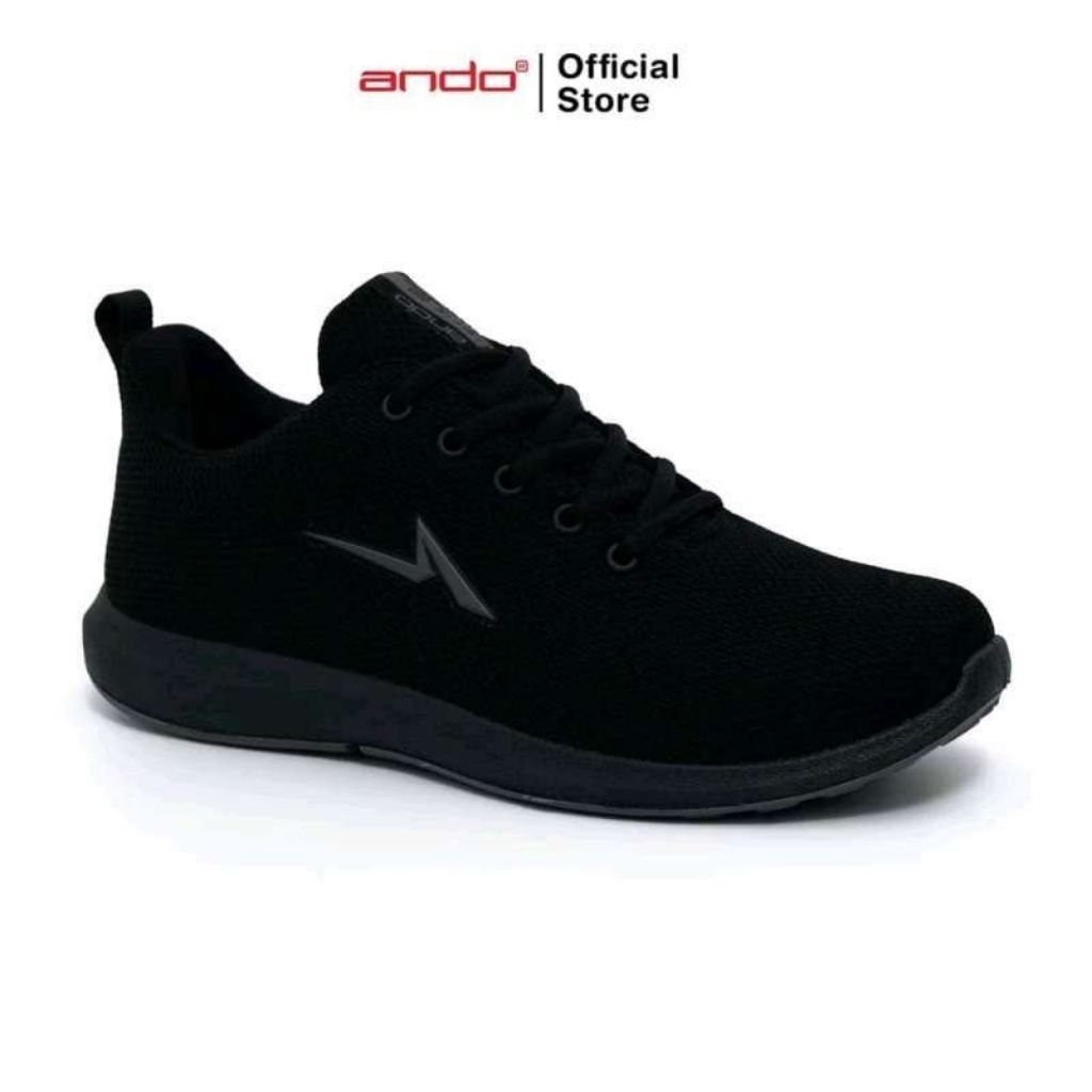 Ando Sepatu Sneakers  Pria Dewasa -Hitam/Hitam