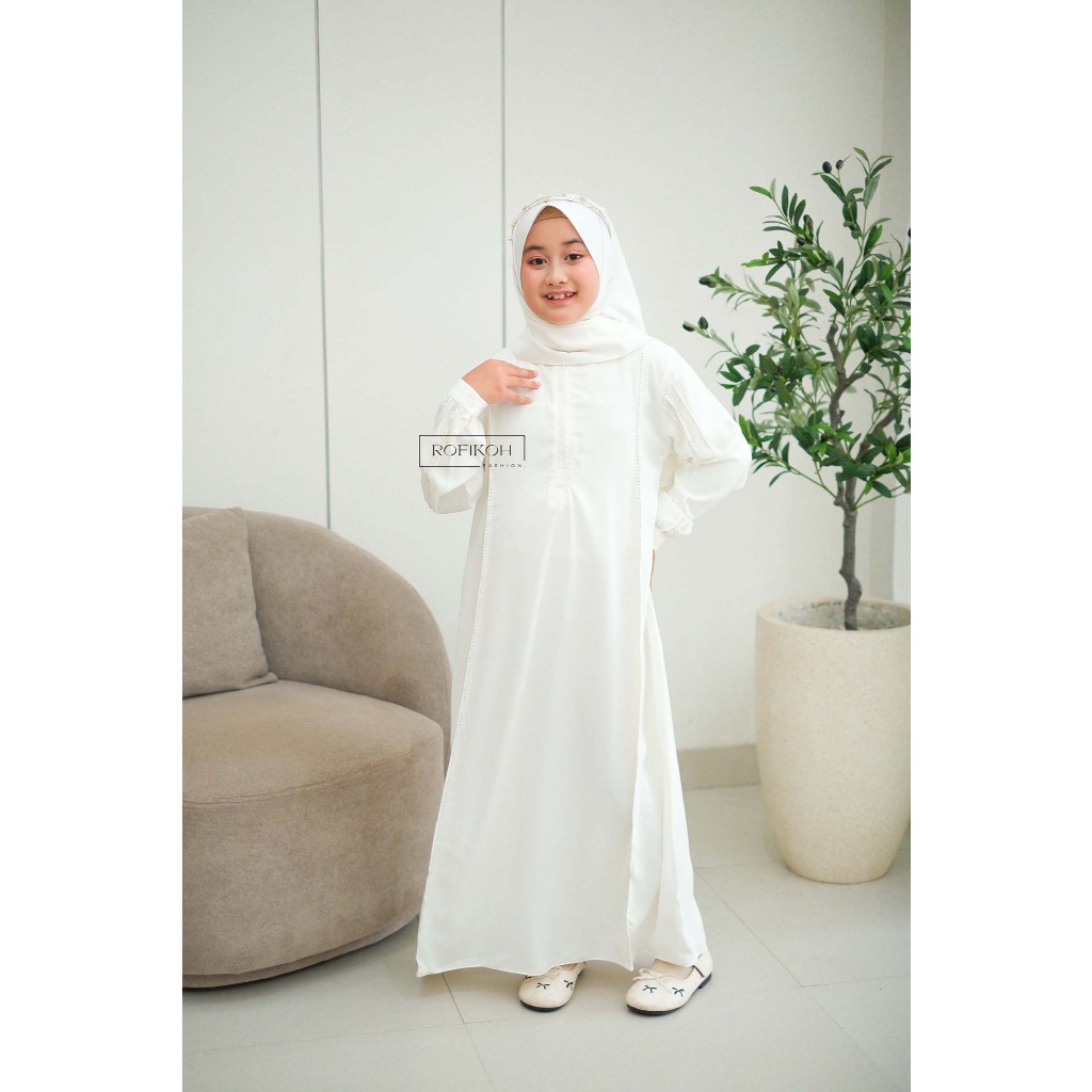 Gamis Muslim Abu-abu Lengan Panjang Luna Abaya | Gamis Two Tone Dua Warna Turkey Maxi Dress Arab Sau