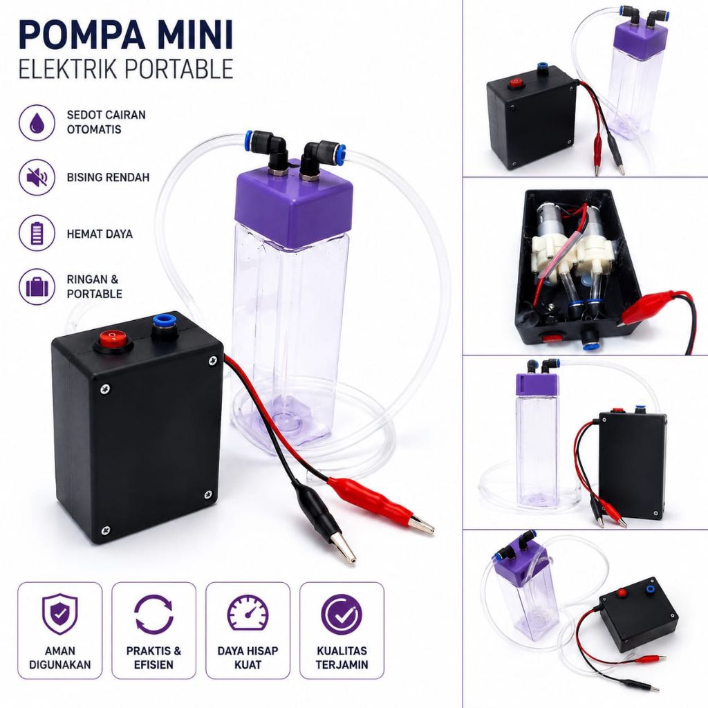 inverter sedot madu double pompa, kelulut/klanceng + botol