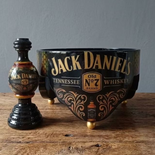 Tebok pleci airbrush waterdecal Jackdaniels