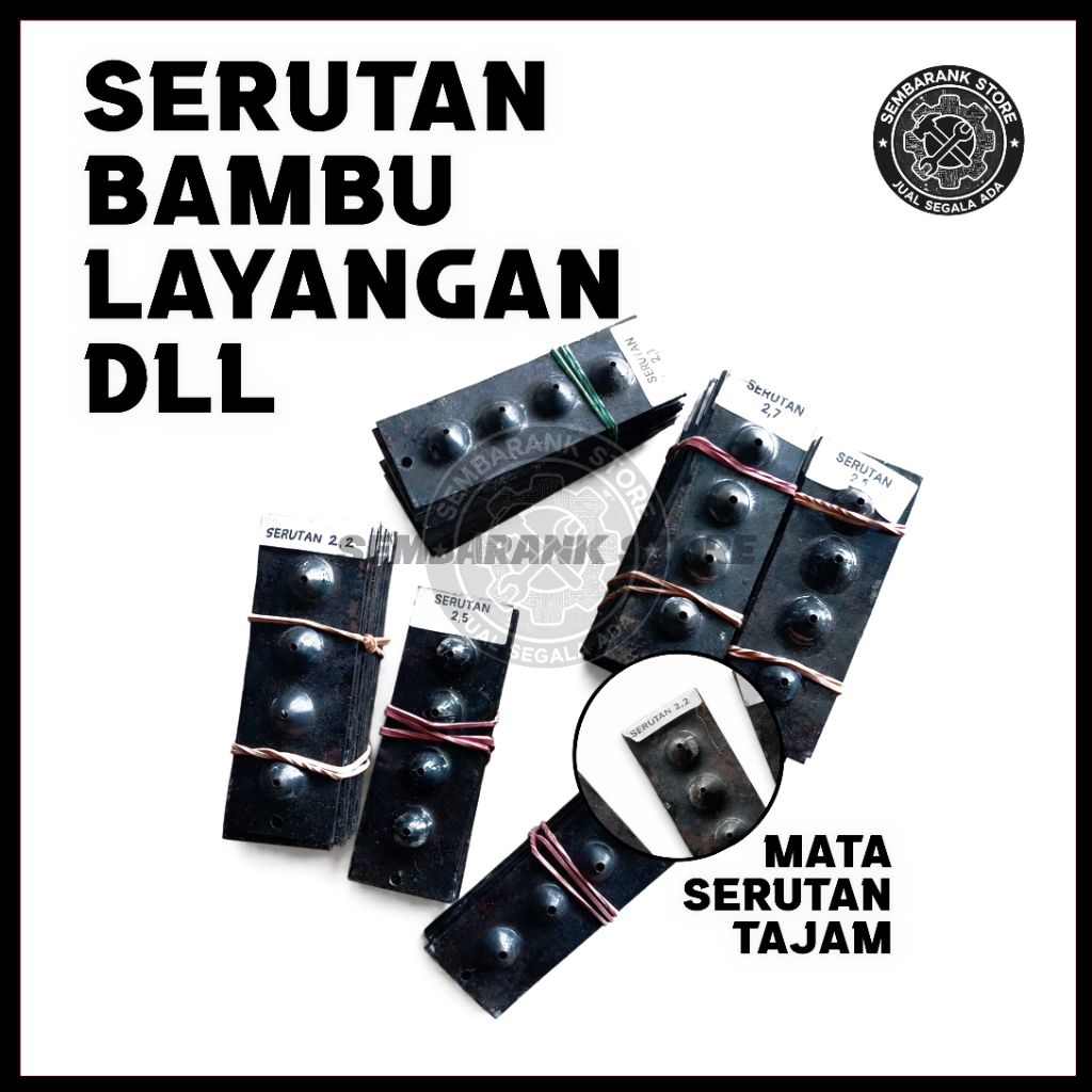 SERUTAN Bambu Untuk Layang-layang, Tusuk sate, Ruji bambu dan lain lain
