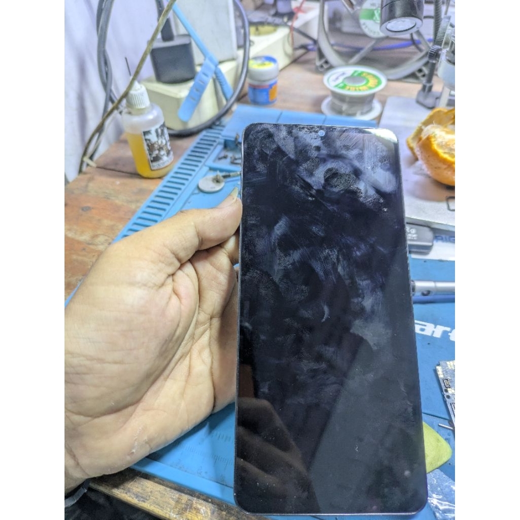 lcd + frame samsung a07 original 100% copotan mulus garansi