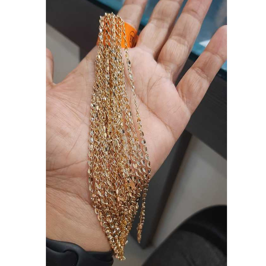 KALUNG RANTAI ANAK TOSCANO POLOS KADAR 375 8K
