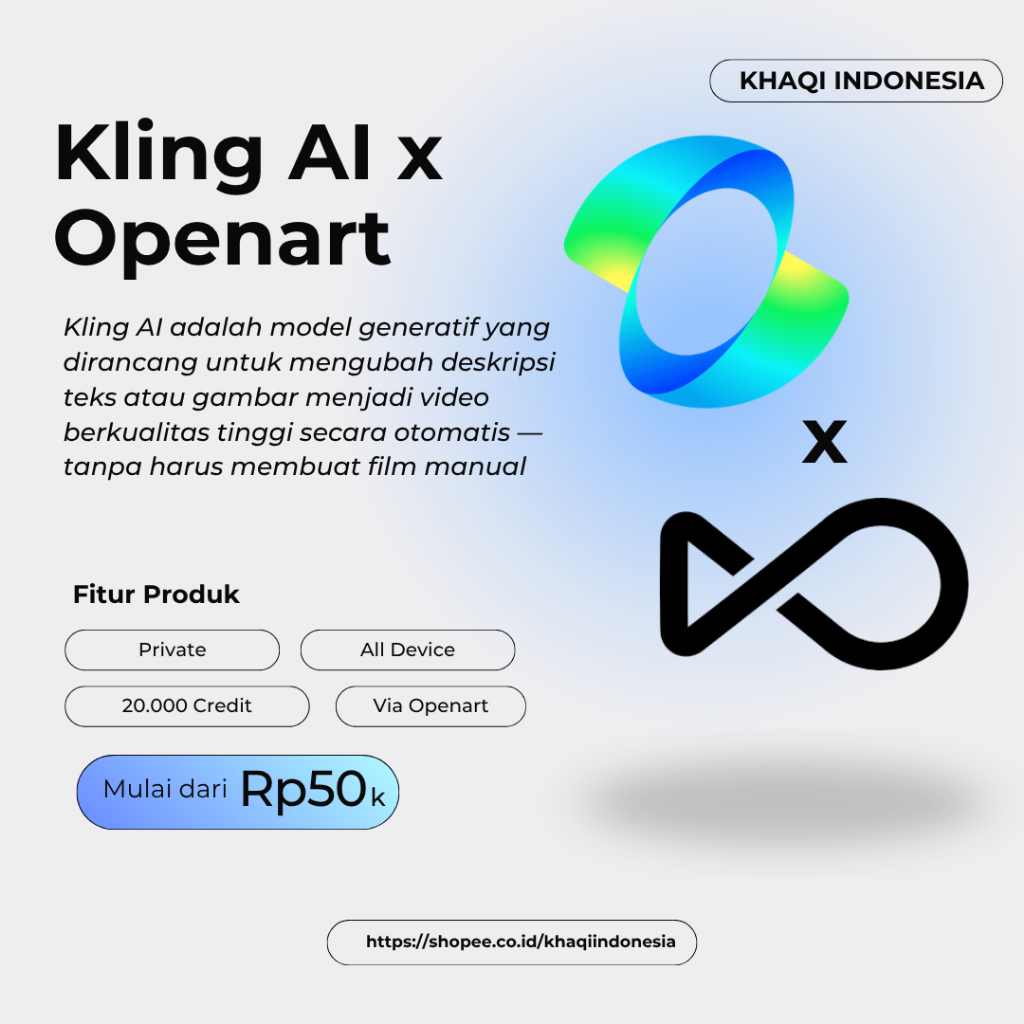 Kling Ai 20.000 Credit By Openart AI Motion Video Upscale 4K Lengkap