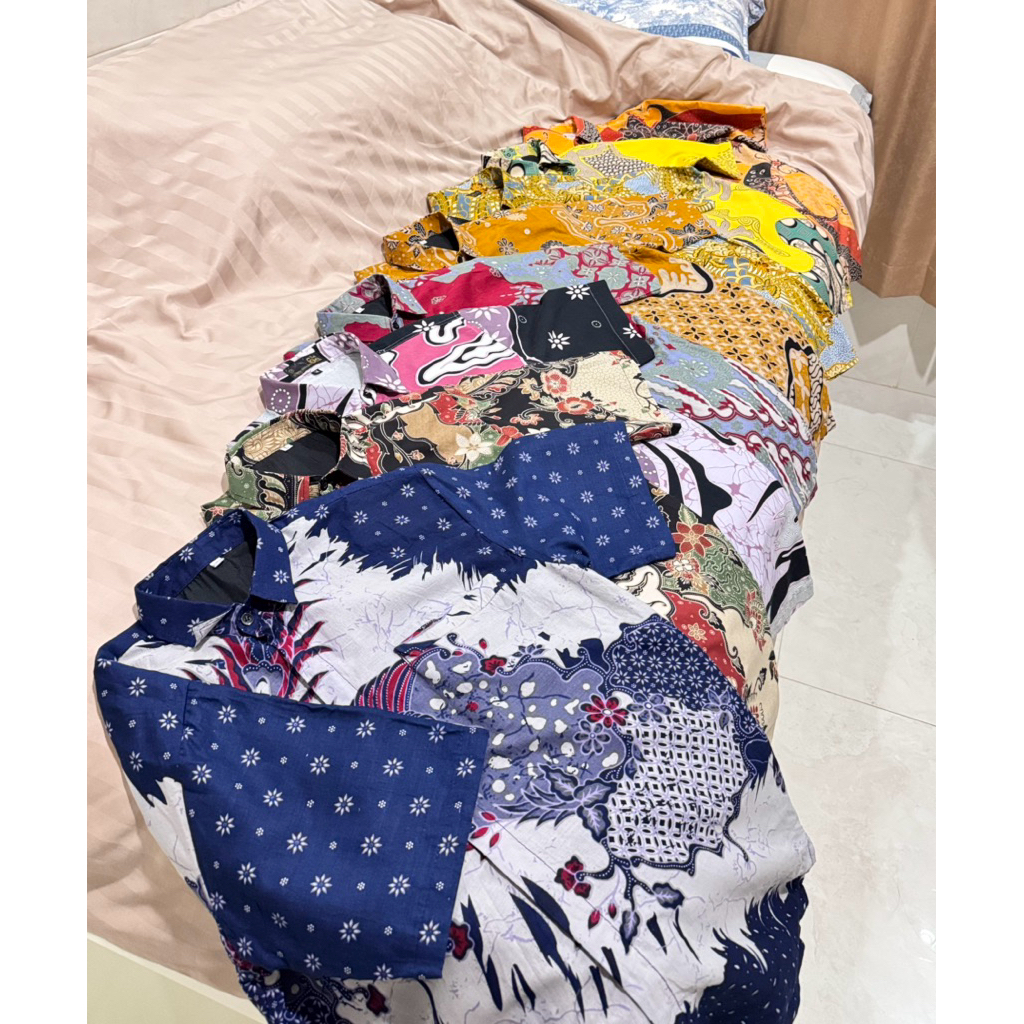 Preloved Murah Baju Batik Keris Pria Batik Cowok Batik Cap